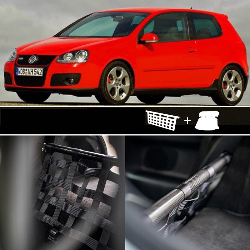 Clubsport Komplettset - Strebe mit Netz und Teppich für Golf 5 inkl. GTI